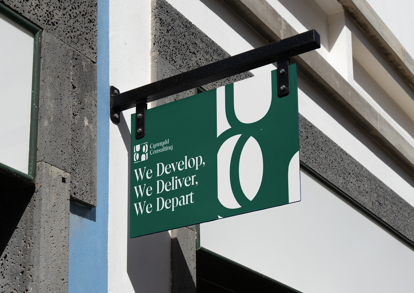 Cynnydd Consulting studio sign